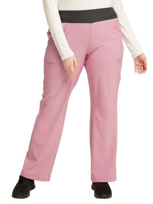 Women's 4-Pocket Mid Rise Scrub Pant