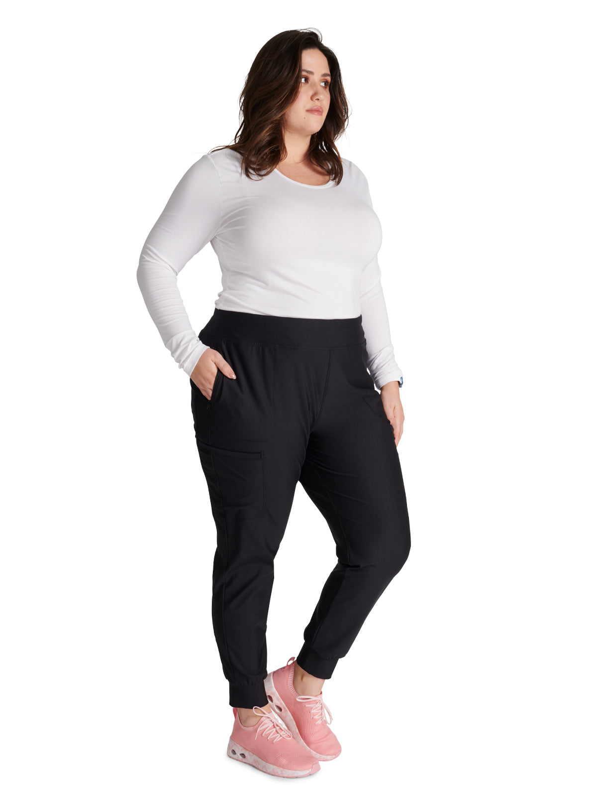 Women's Mid Rise Tapered Leg Drawstring Pant