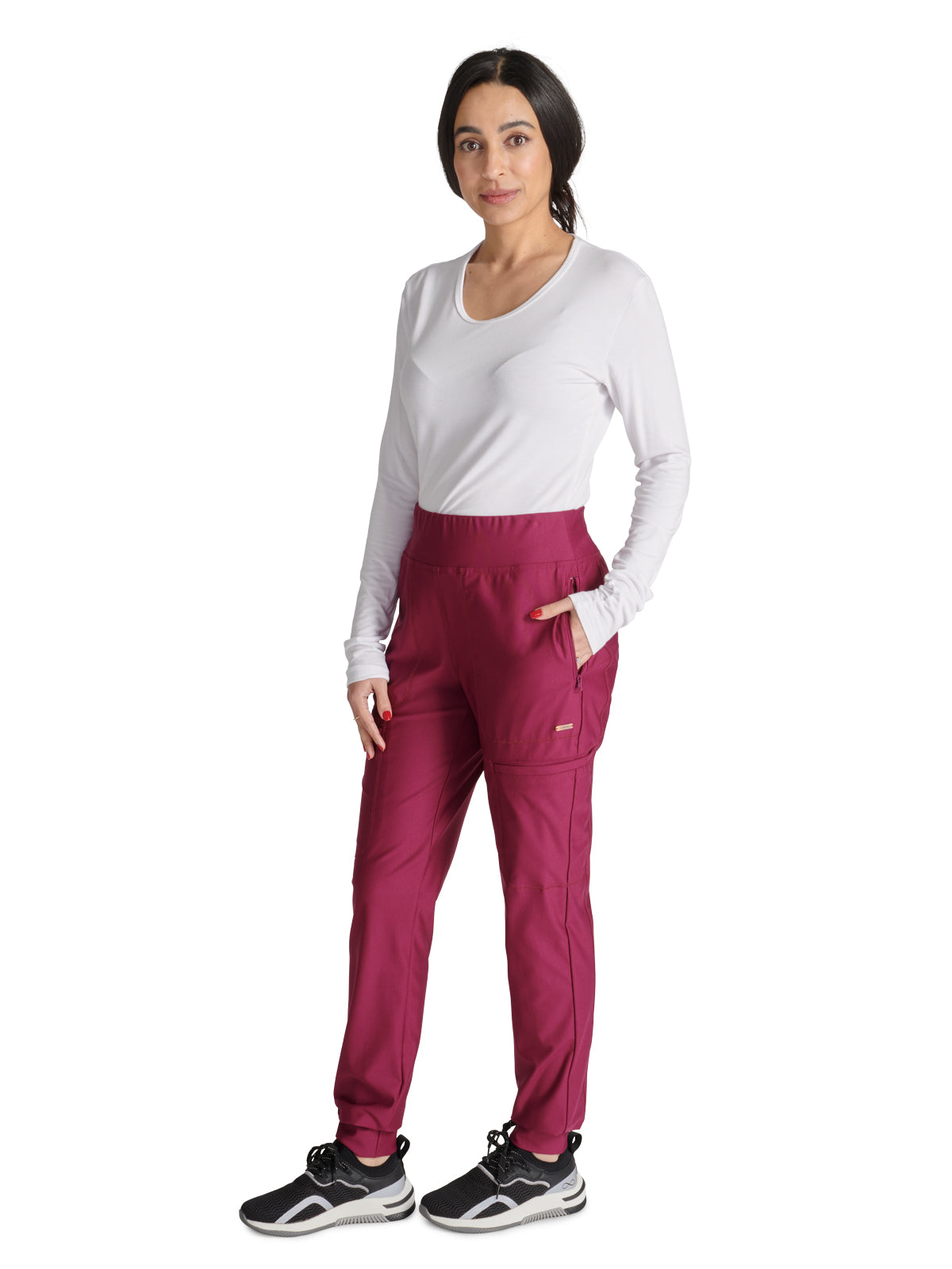 Women's Mid Rise Tapered Leg Drawstring Pant