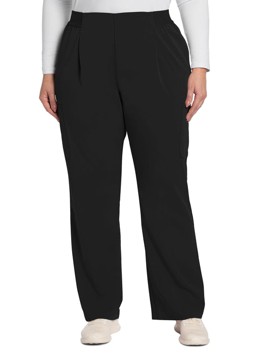 Women's 5-Pocket Mid Rise Moderate Flare Leg Pant