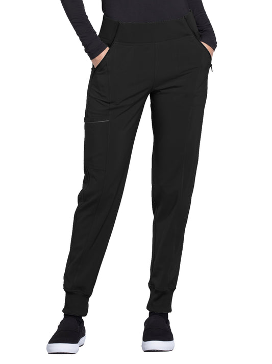 Women's Elastic Waistband Mid Rise Jogger Pant