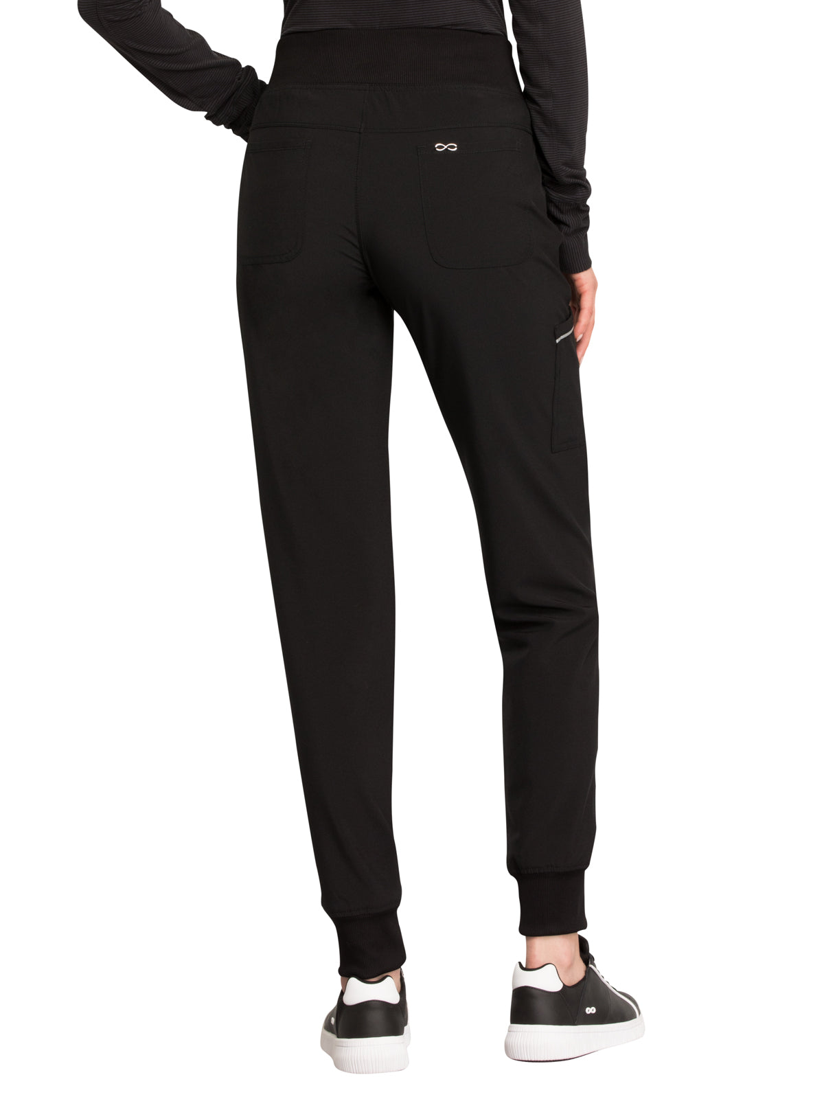 Women's Elastic Waistband Mid Rise Jogger Pant