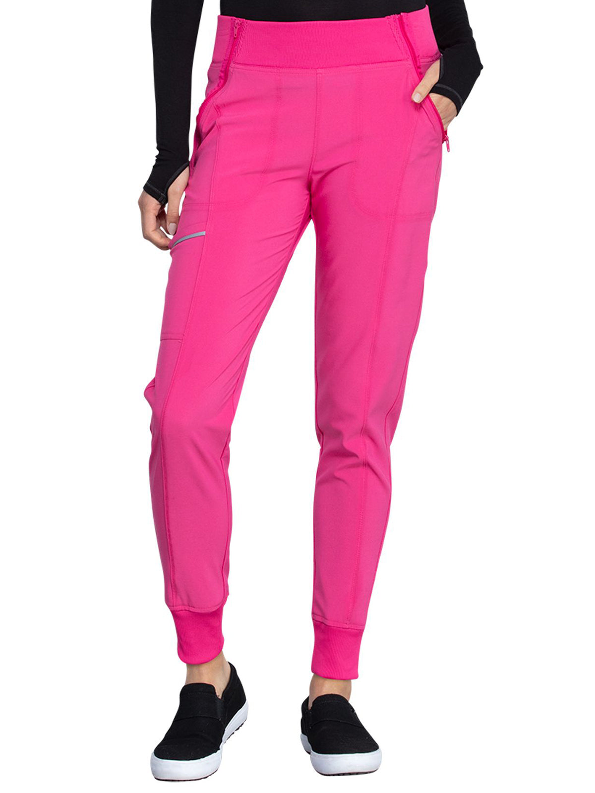 Women's Elastic Waistband Mid Rise Jogger Pant