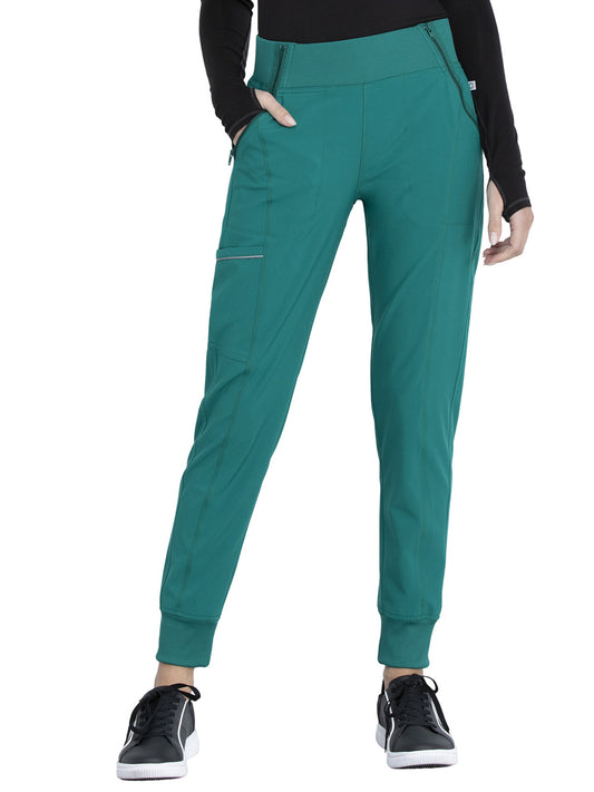 Women's Elastic Waistband Mid Rise Jogger Pant