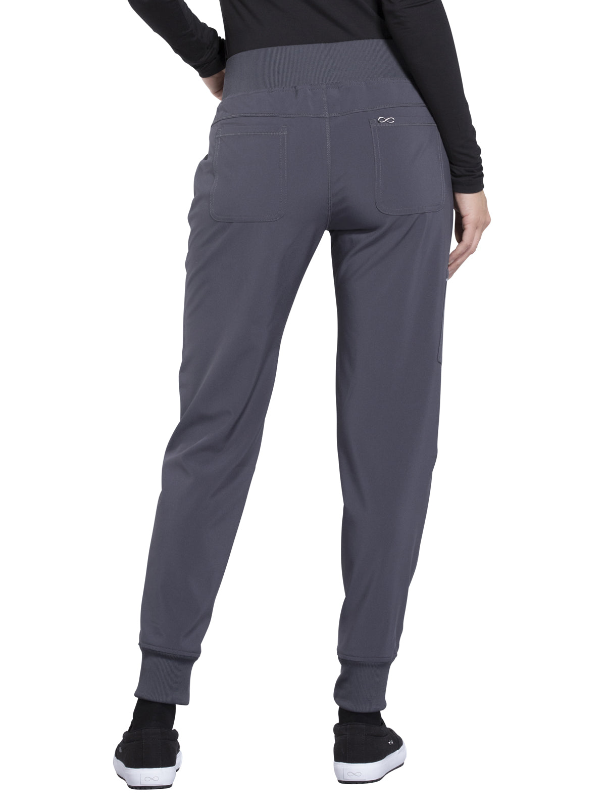 Women's Elastic Waistband Mid Rise Jogger Pant