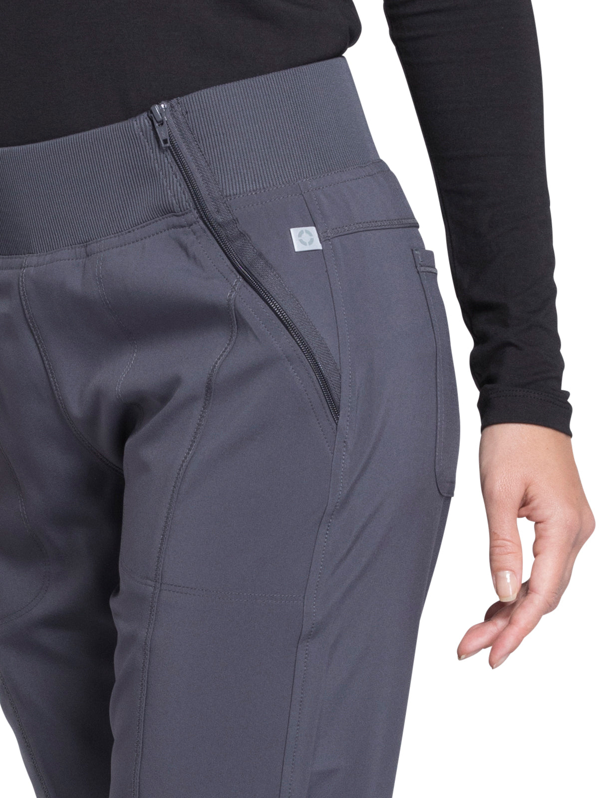 Women's Elastic Waistband Mid Rise Jogger Pant