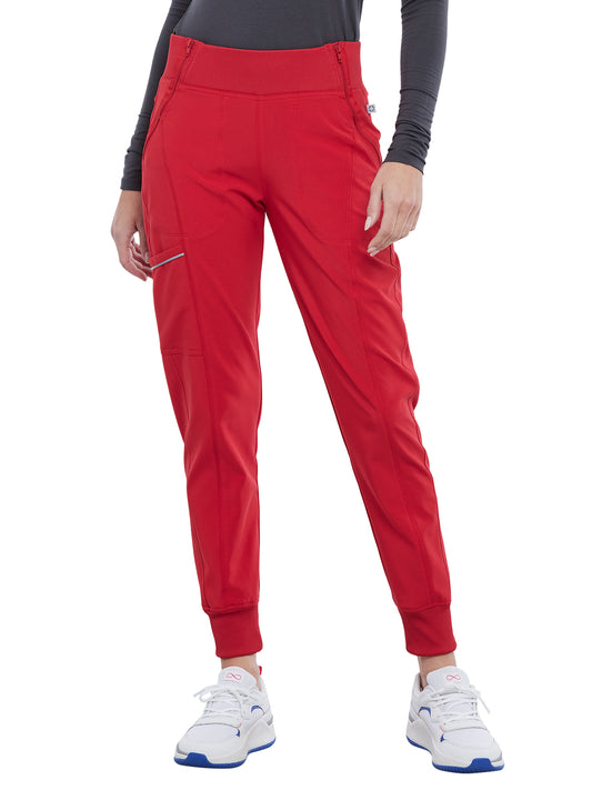 Women's Elastic Waistband Mid Rise Jogger Pant