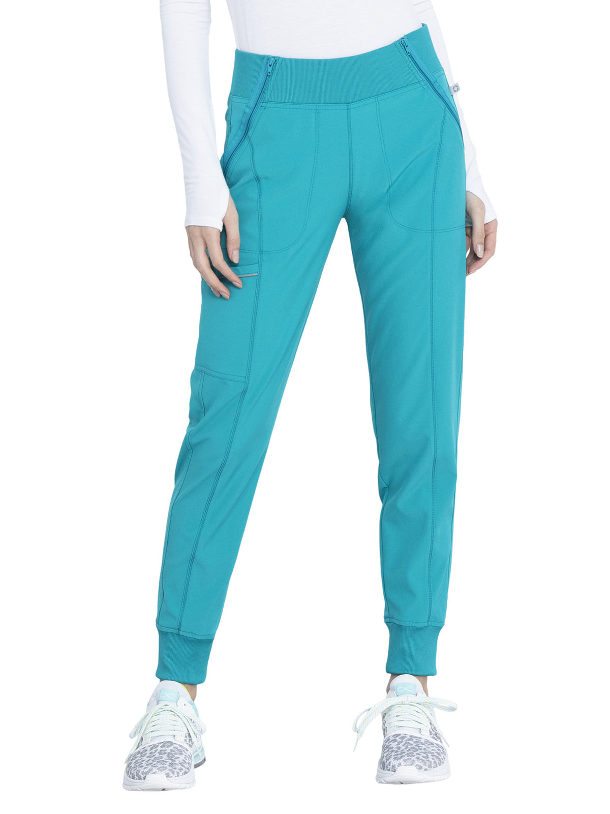 Women's Elastic Waistband Mid Rise Jogger Pant