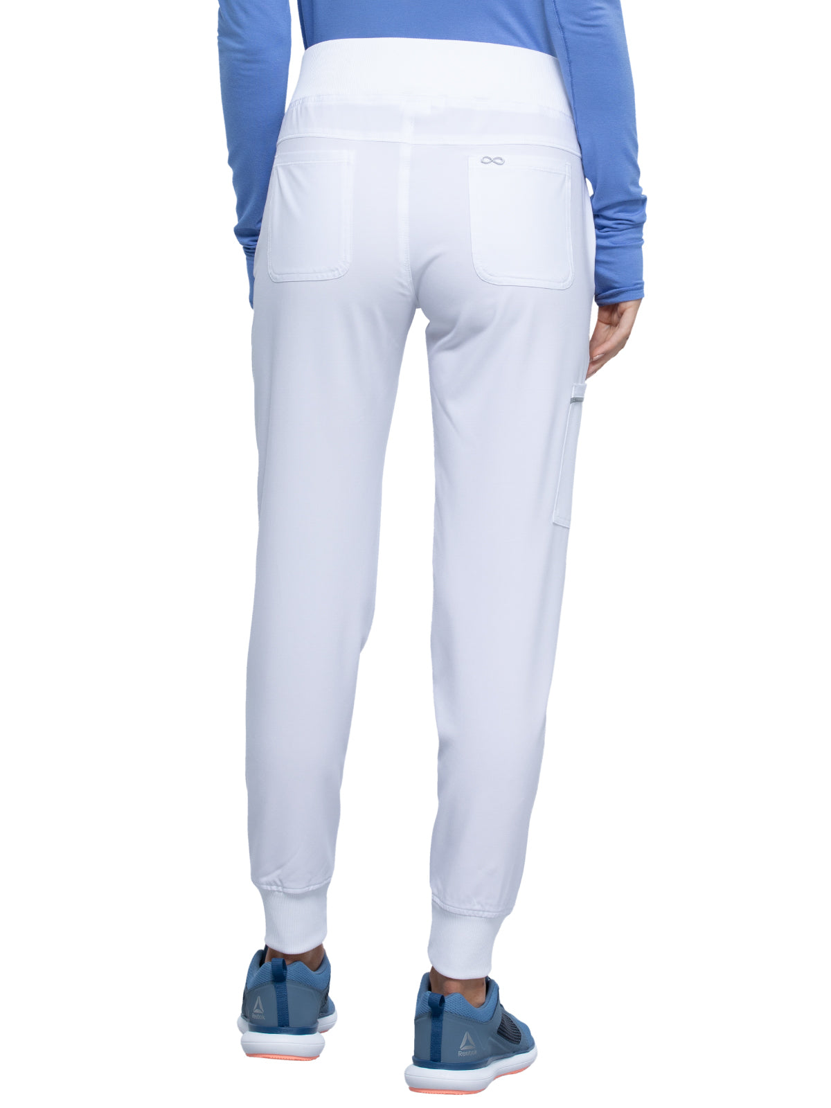 Women's Elastic Waistband Mid Rise Jogger Pant