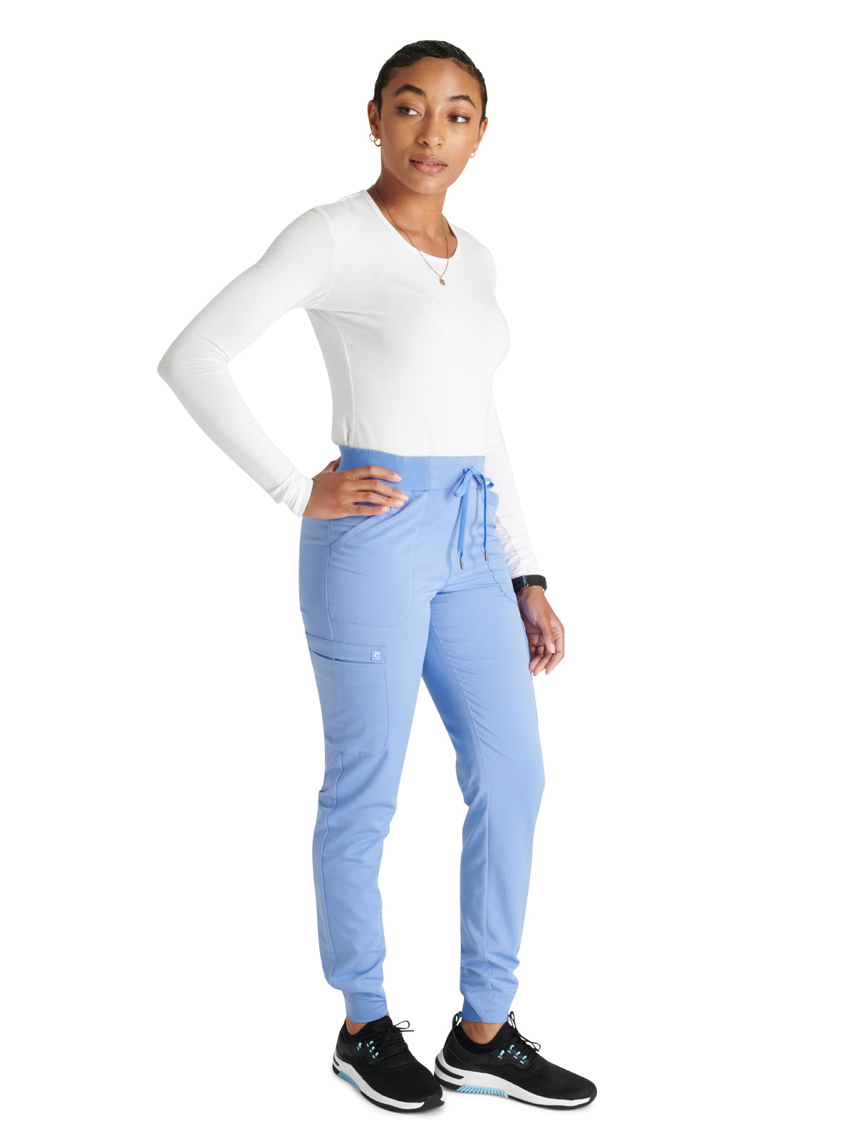 Women's Mid Rise Pull On Jogger Scrub Pant