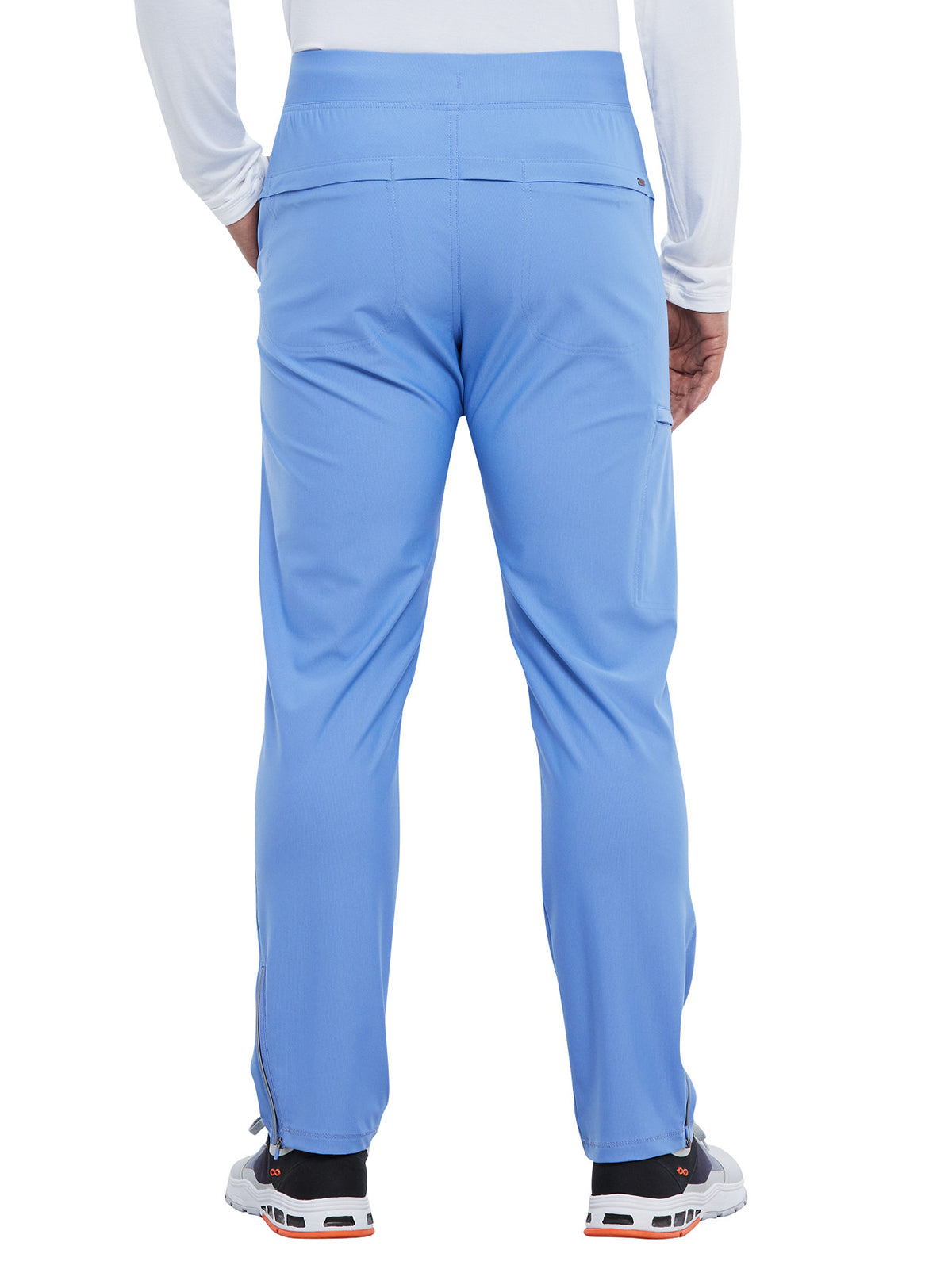 Men's Faux Front Fly Tapered Leg Pull-on Scrub Pant