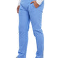 Men's Faux Front Fly Tapered Leg Pull-on Scrub Pant