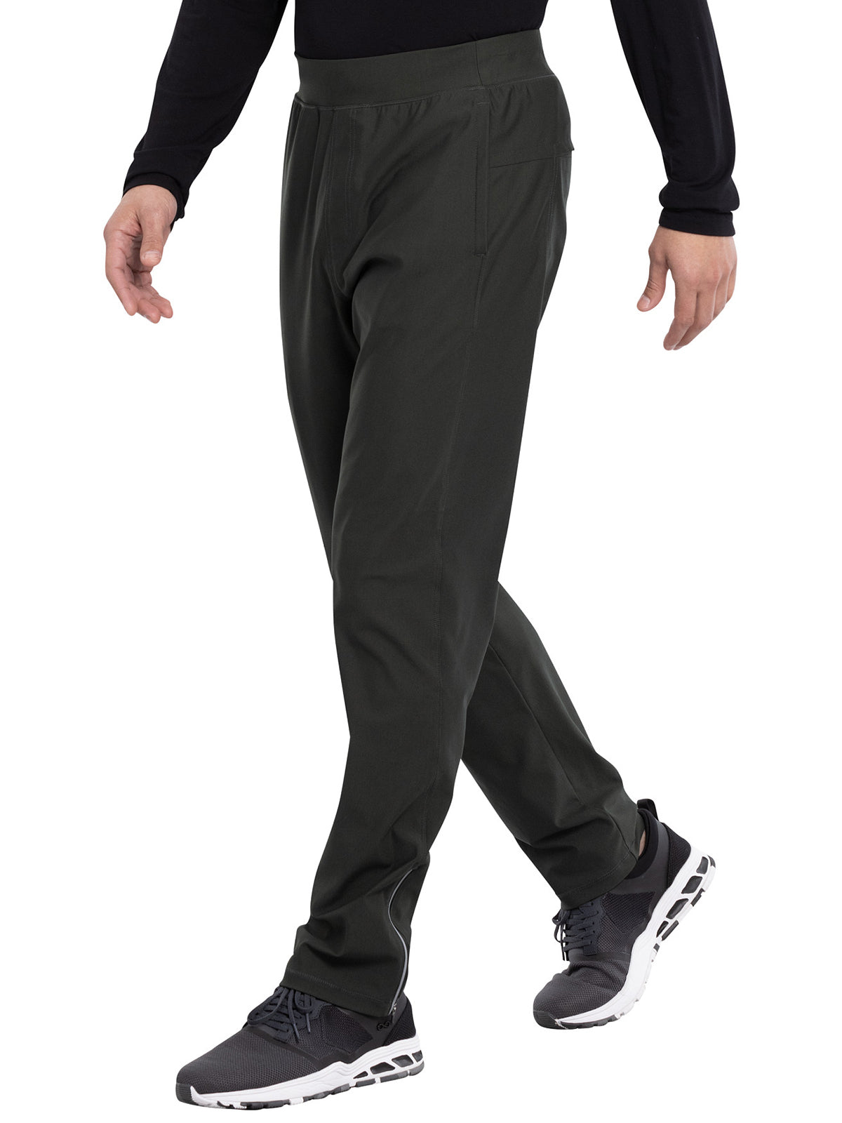 Men's Faux Front Fly Tapered Leg Pull-on Scrub Pant