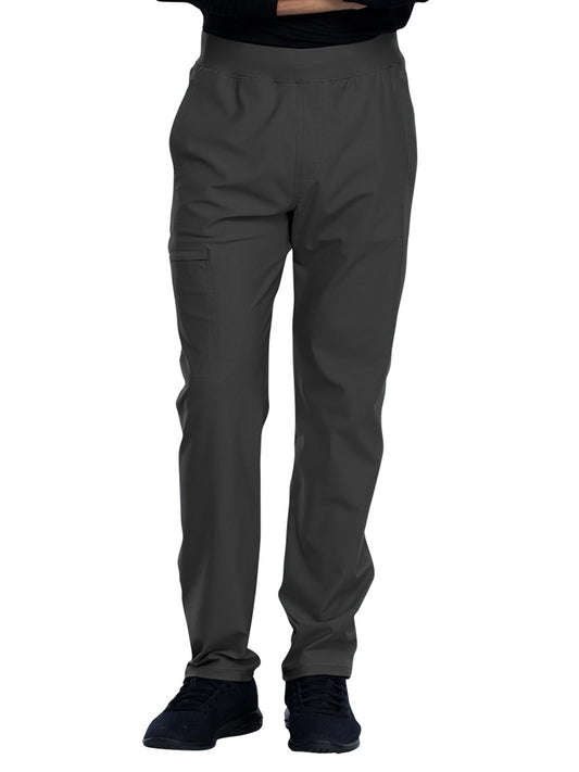 Men's Faux Front Fly Tapered Leg Pull-on Scrub Pant