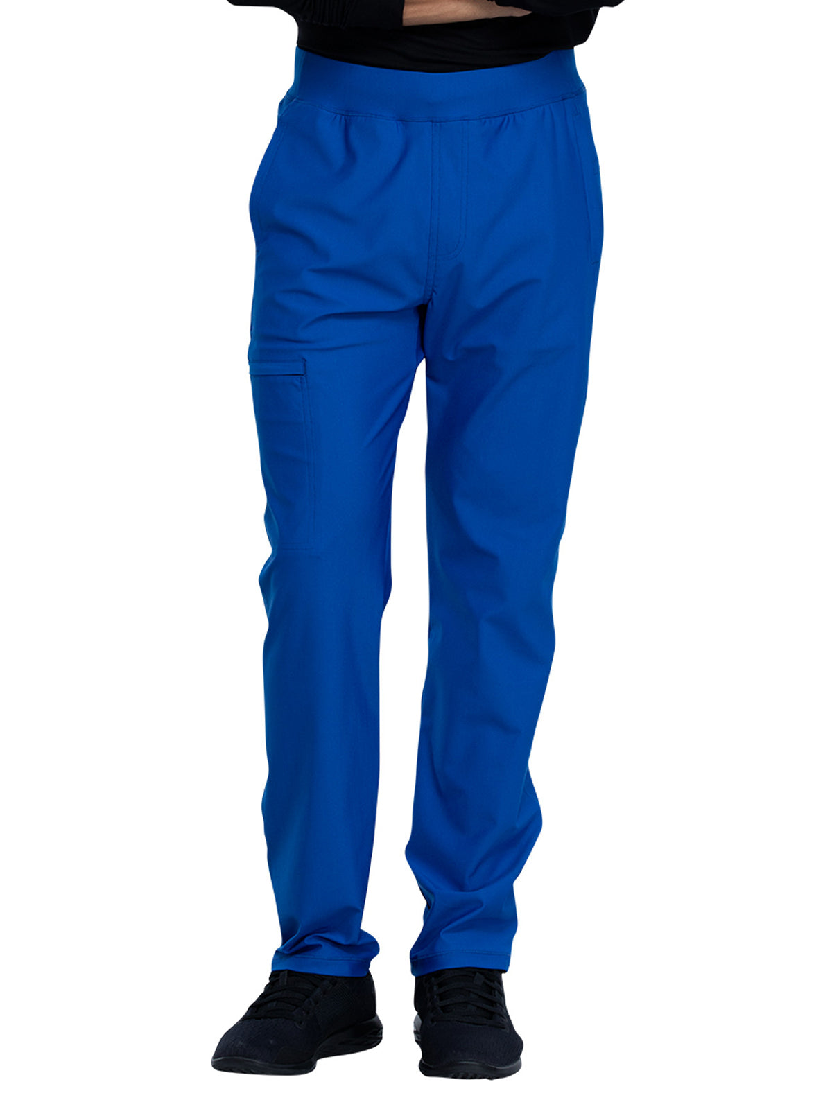 Men's Faux Front Fly Tapered Leg Pull-on Scrub Pant