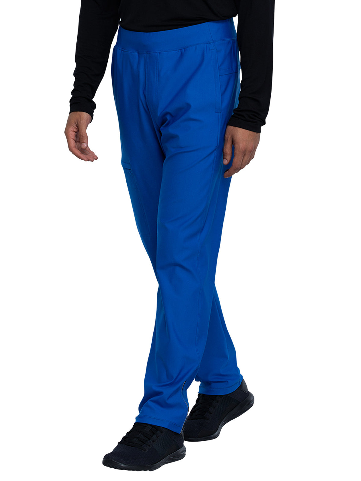 Men's Faux Front Fly Tapered Leg Pull-on Scrub Pant