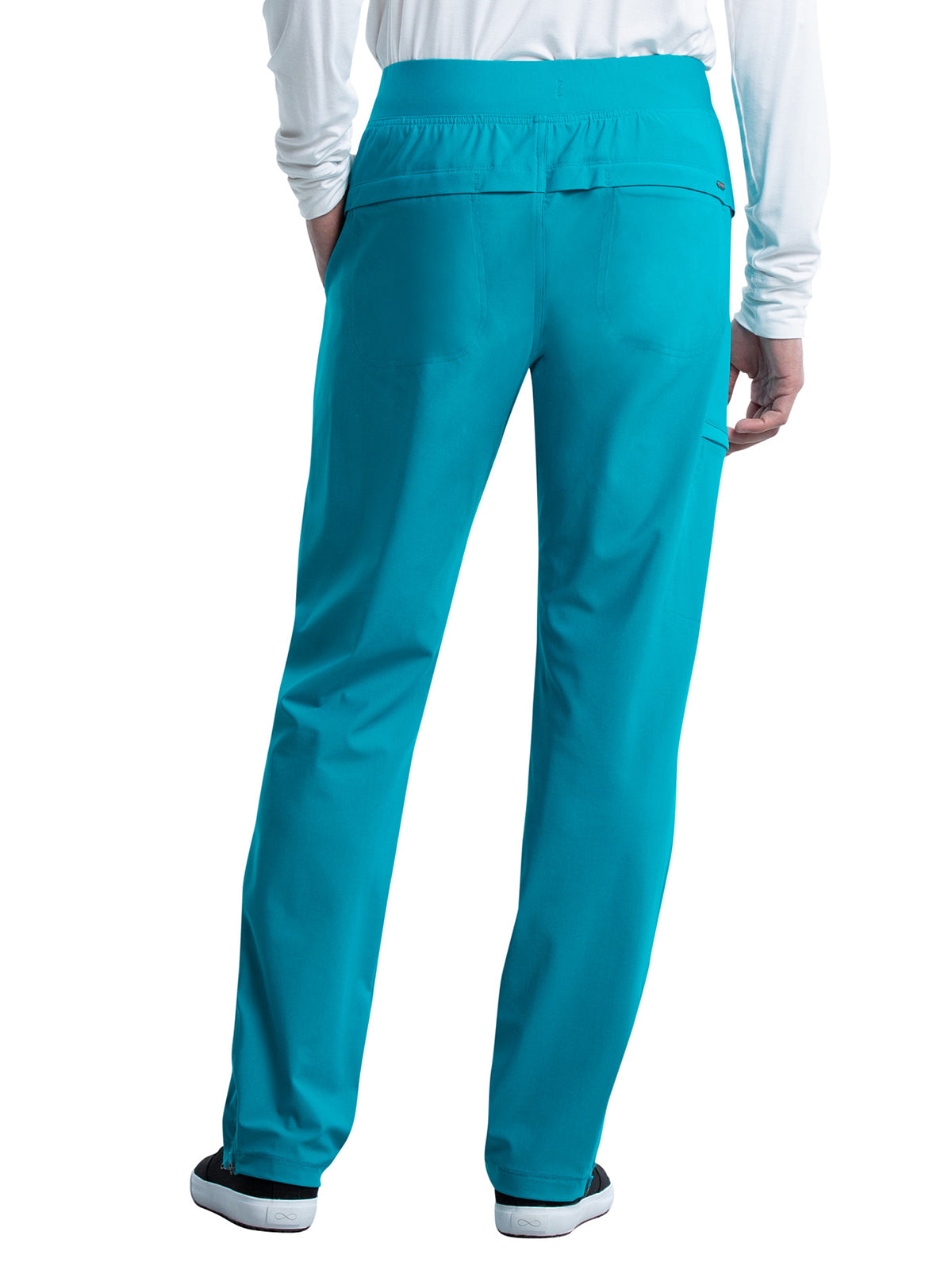 Men's Faux Front Fly Tapered Leg Pull-on Scrub Pant