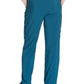 Men's Zip Fly Button Closure Tapered Leg Pant