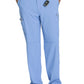 Men's Zip Fly Button Closure Tapered Leg Pant