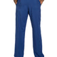 Men's Zip Fly Button Closure Tapered Leg Pant