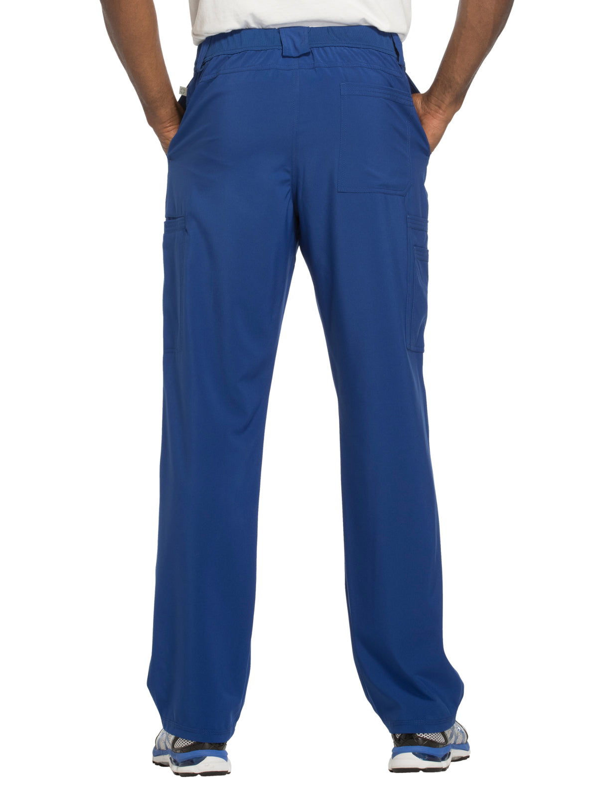 Men's Zip Fly Button Closure Tapered Leg Pant