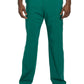 Men's Zip Fly Button Closure Tapered Leg Pant