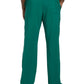 Men's Zip Fly Button Closure Tapered Leg Pant