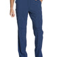 Men's Zip Fly Button Closure Tapered Leg Pant