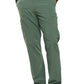 Men's Zip Fly Button Closure Tapered Leg Pant