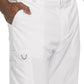 Men's Zip Fly Button Closure Tapered Leg Pant