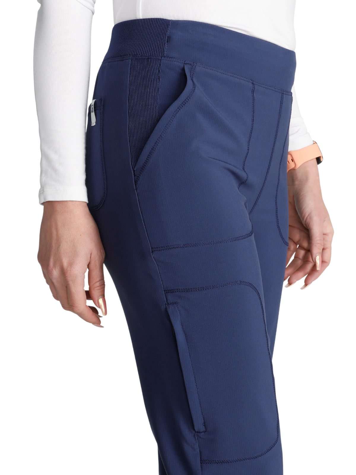 Women's Mid-Rise Tapered Leg Pant Pull-on Cargo