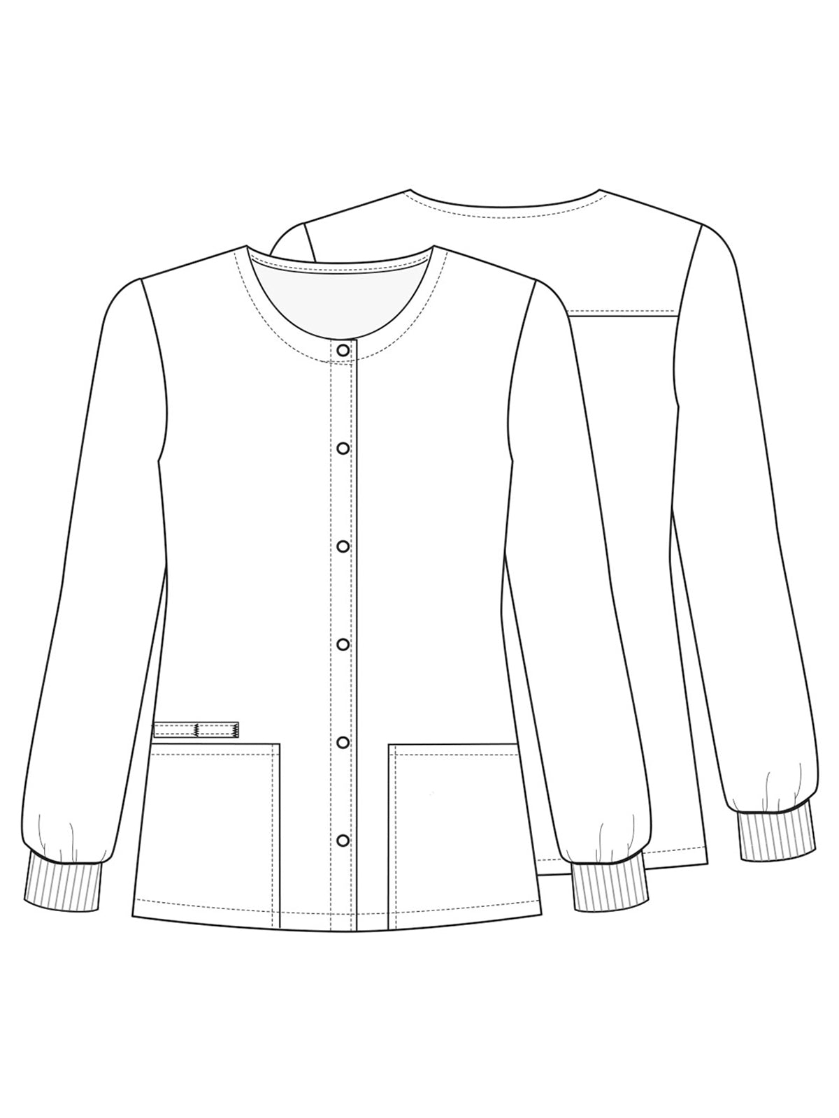 Women's Snap Front Print Jacket