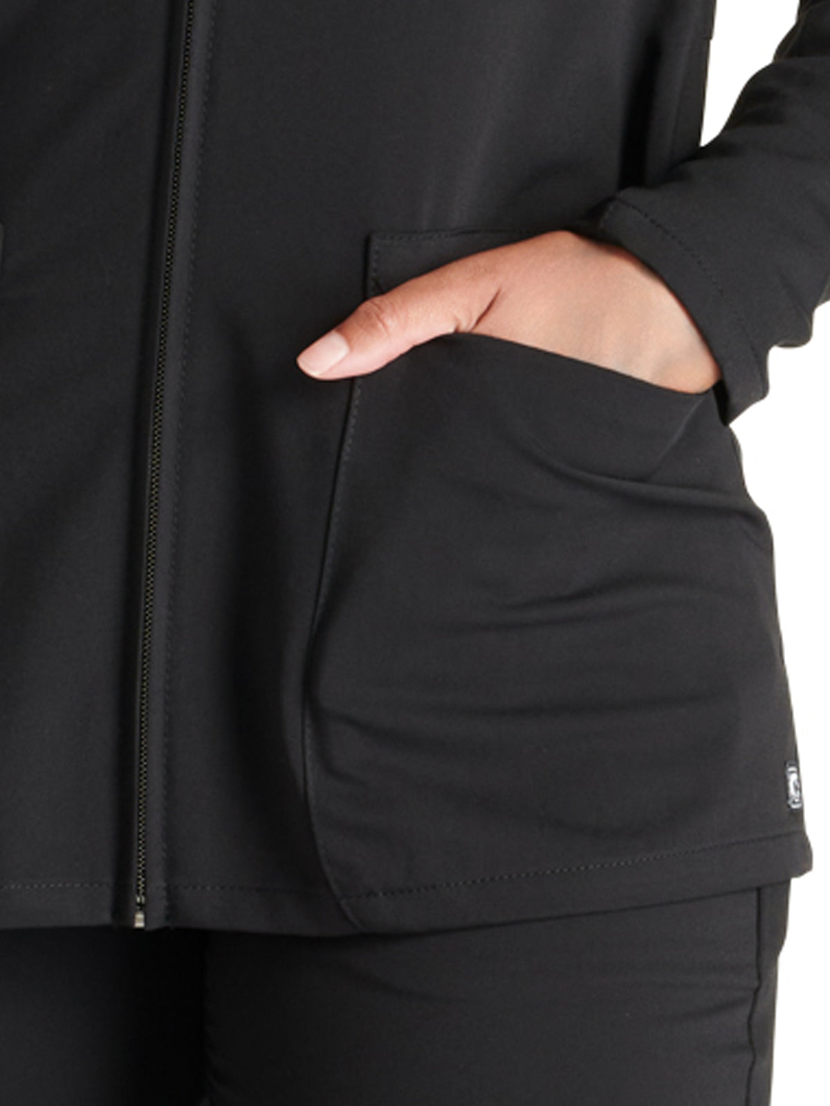 Women's Zip Front Scrub Jacket