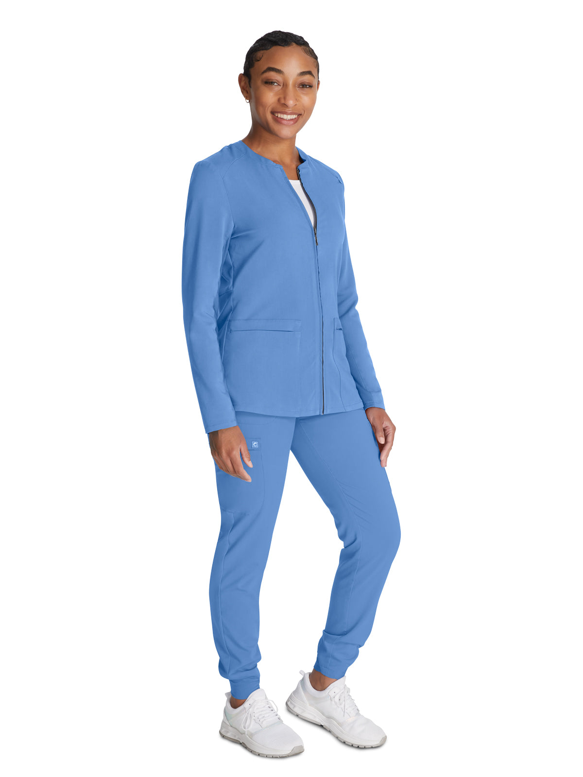 Women's Zip Front Scrub Jacket