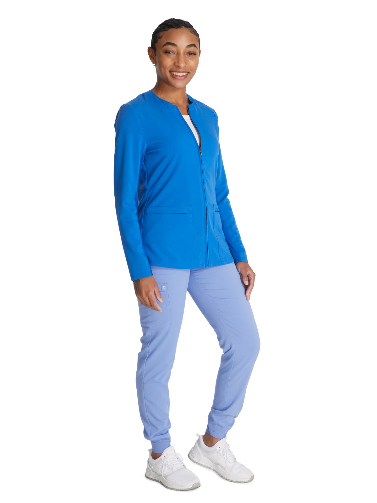 Women's Zip Front Scrub Jacket