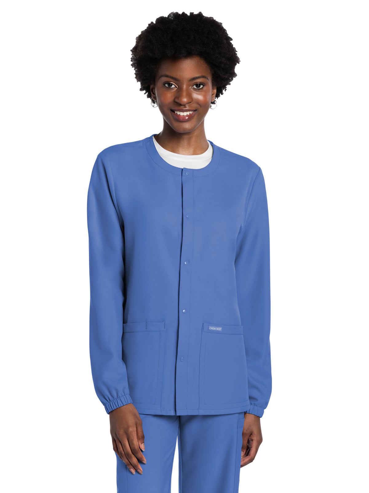 Unisex 2-Pocket Snap Front Jacket