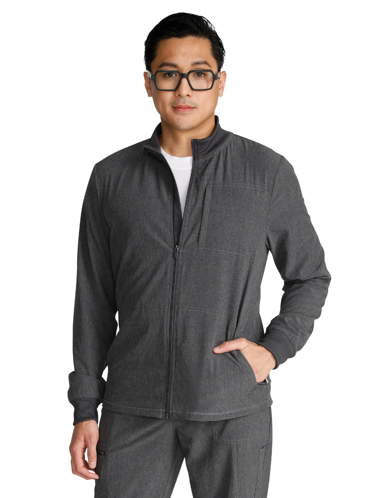 Men's 3-Pocket Zip Front Jacket