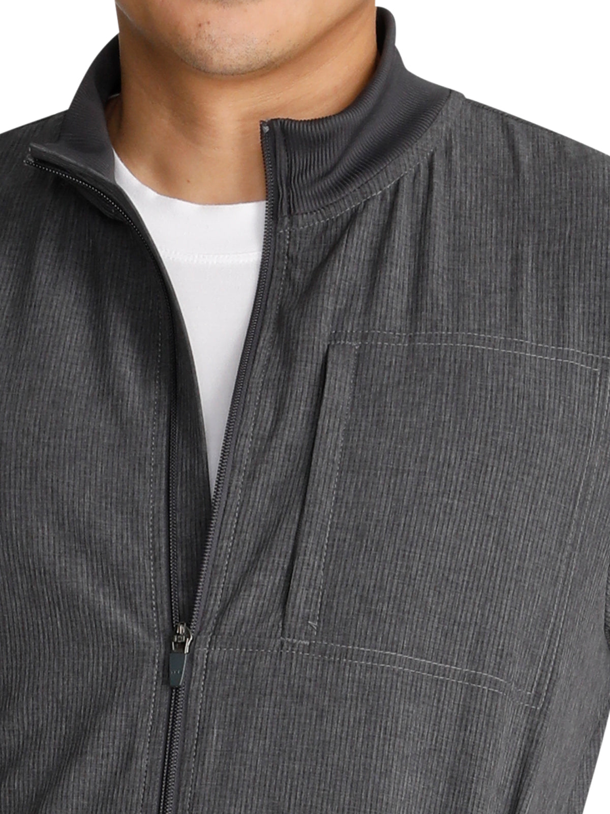 Men's 3-Pocket Zip Front Jacket