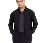 Men's Stand Up Collar Zip Front Scrub Jacket