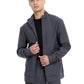 Men's Stand Up Collar Zip Front Scrub Jacket