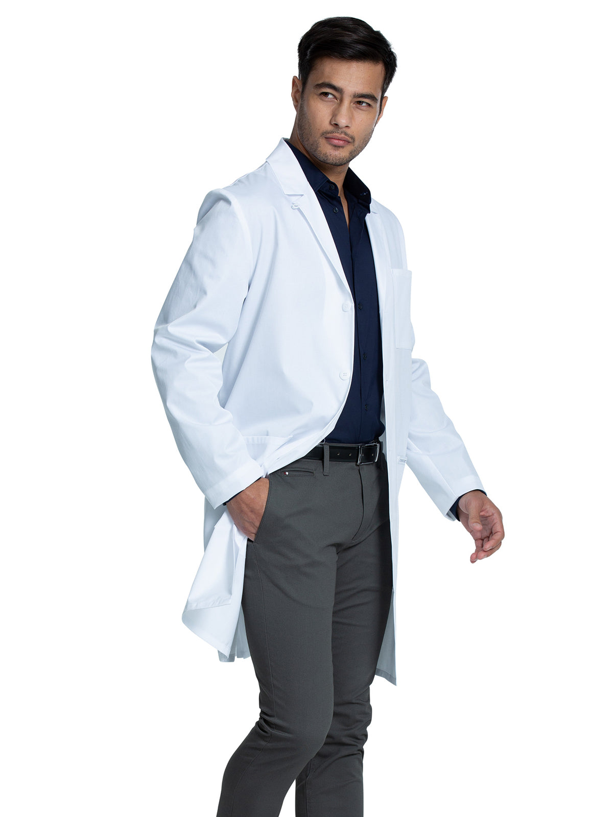 Men's Three-Pocket 38" Full-Length Lab Coat