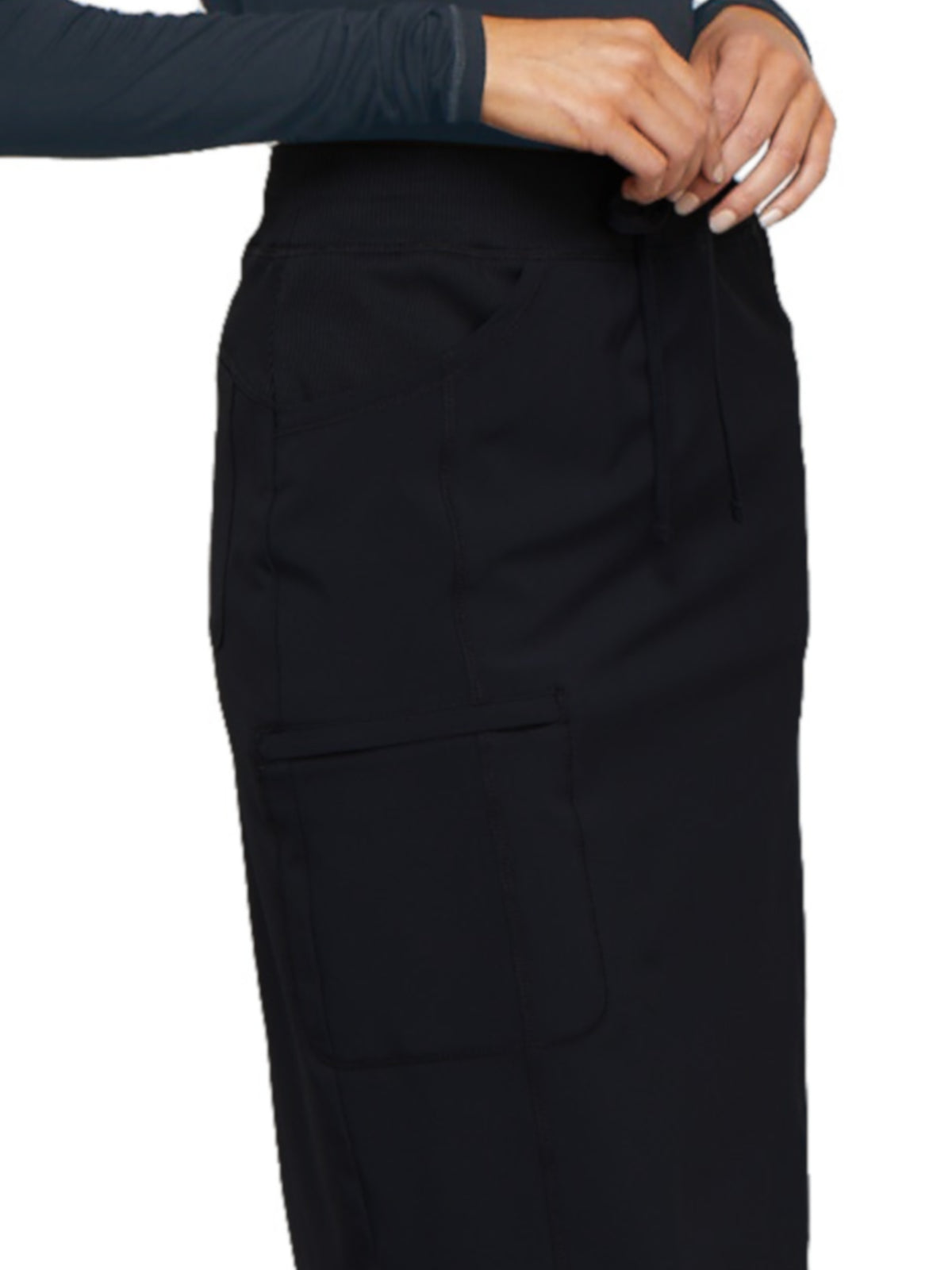 Women's 30" Tapered Drawstring Elastic Waistband Skirt