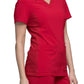 Women's 2 Pocket V-Neck Knit Side Panel Top