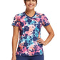 Women's Mock Wrap Print Top