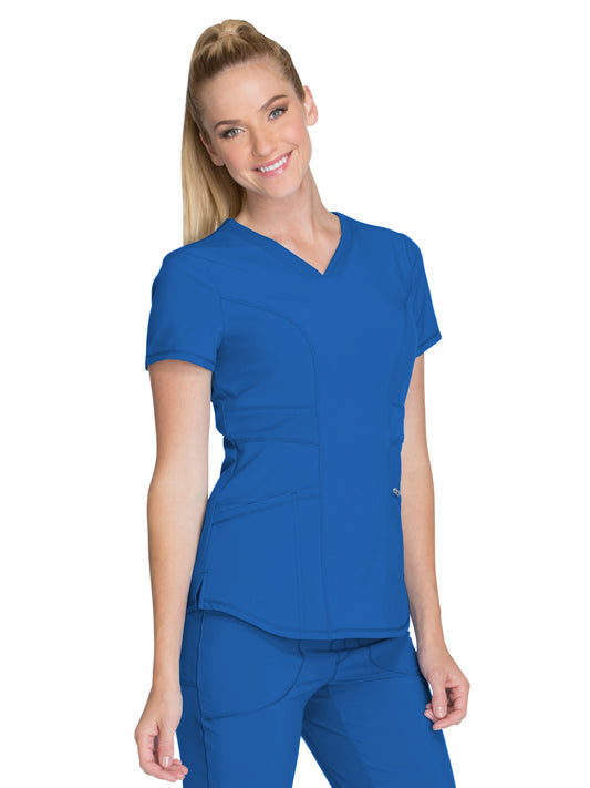 Women's 3-Pocket V-Neck Scrub Top