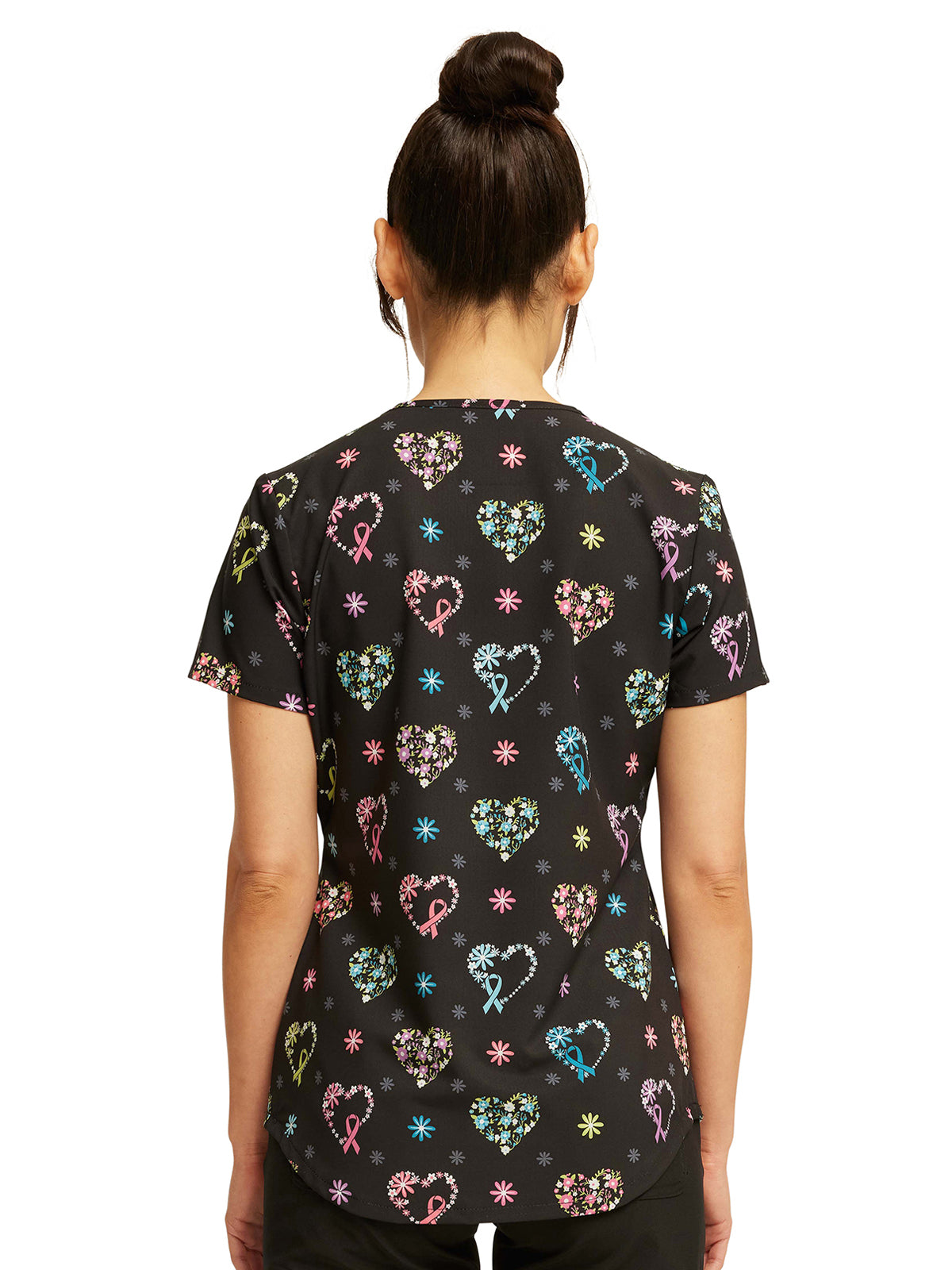 Women's V-Neck Print Top