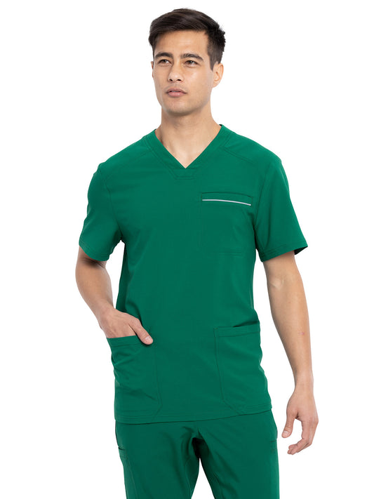 Men's Four-Pocket V-Neck Scrub Top