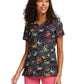 Women's V-Neck Print Top