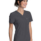 Women's Left Chest Pocket Tuckable V-Neck Top