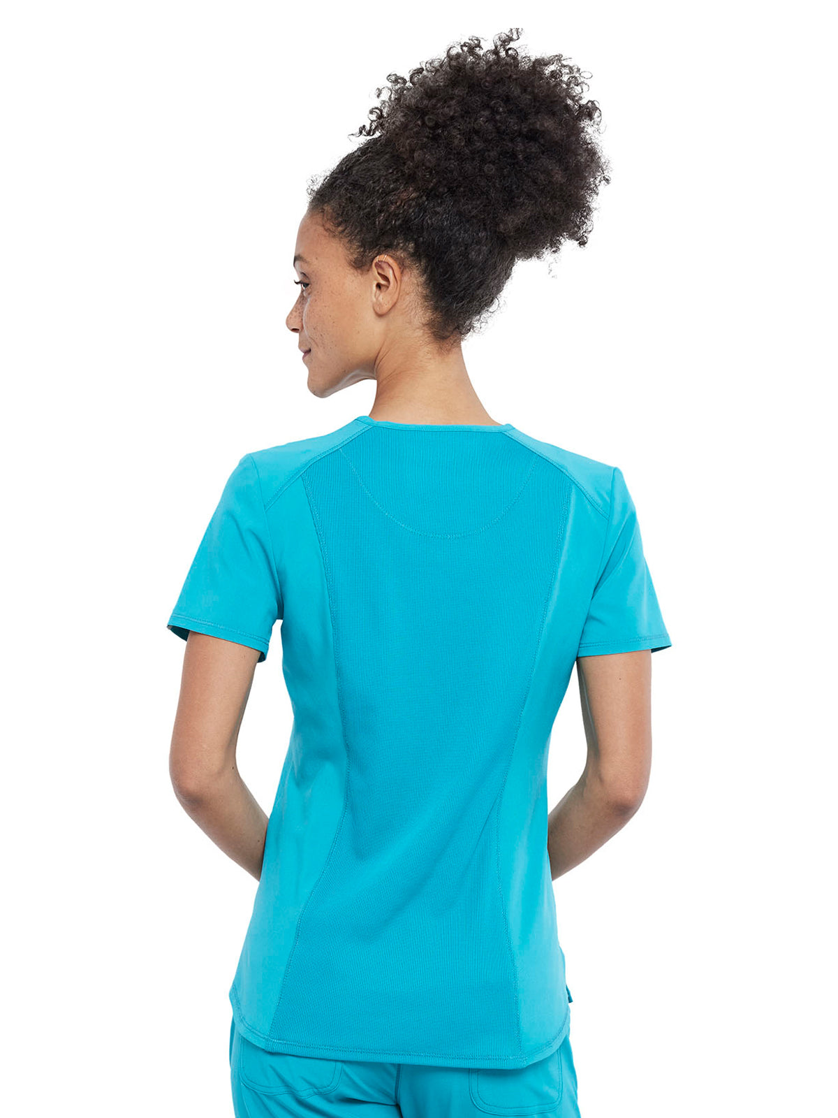 Women's Left Chest Pocket Tuckable V-Neck Top